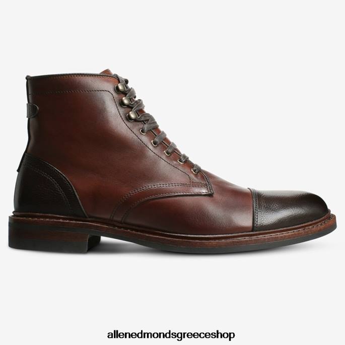 άνδρες Allen Edmonds landon cap-toe μπότα τσίλι/καφέ DFSD5364