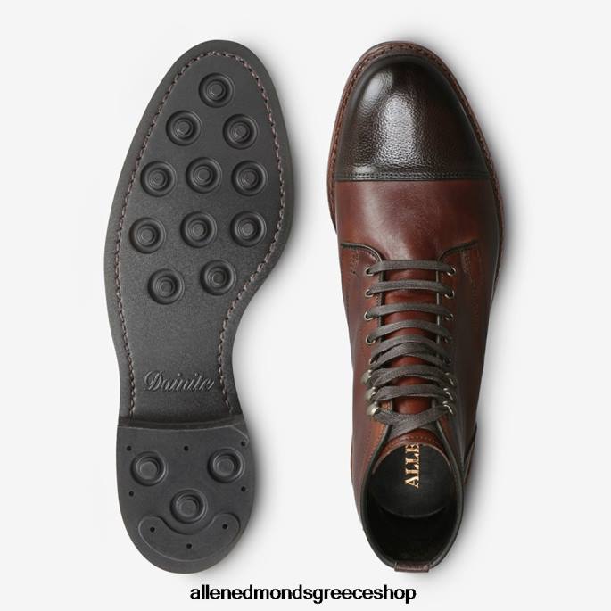 άνδρες Allen Edmonds landon cap-toe μπότα τσίλι/καφέ DFSD5364