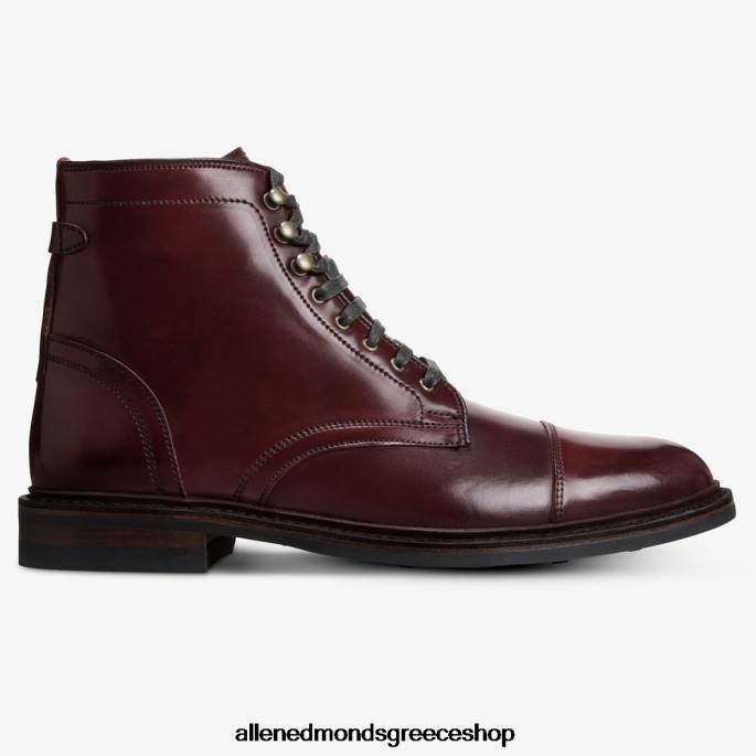 άνδρες Allen Edmonds landon shell cordovan μποτάκι με καπάκι μπορντό κορδοβάν DFSD5337