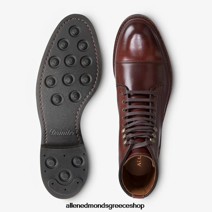 άνδρες Allen Edmonds landon shell cordovan μποτάκι με καπάκι τσίλι κορδοβάν DFSD5338