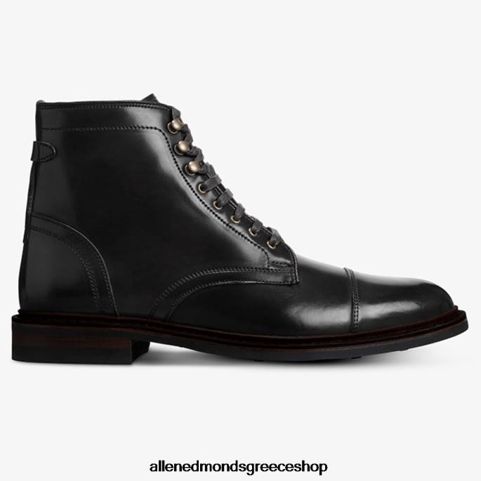 άνδρες Allen Edmonds landon shell cordovan μποτάκι με καπάκι μαύρο κορδοβάνι DFSD554