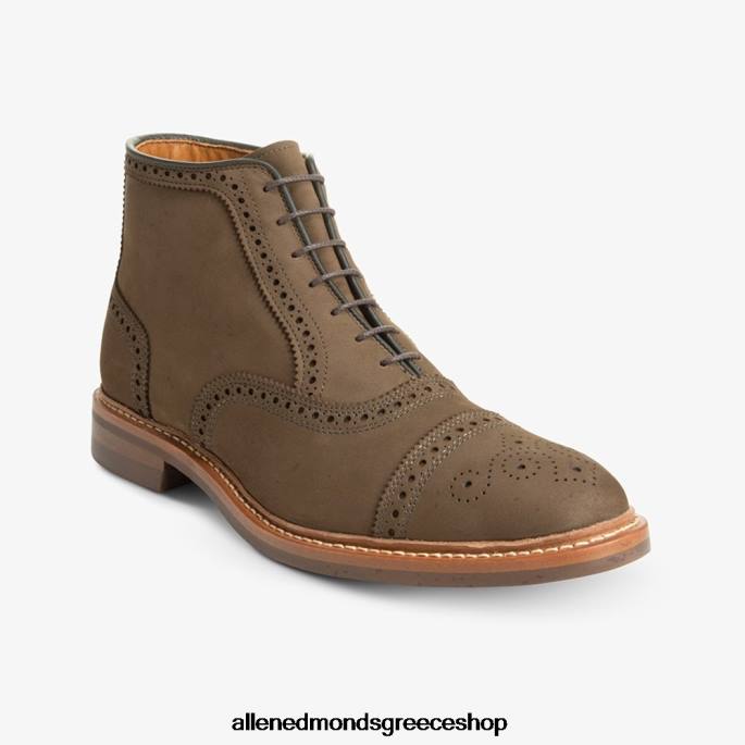 άνδρες Allen Edmonds μποτάκι oxford αδιάβροχο hamilton καφέ nubuck DFSD5343