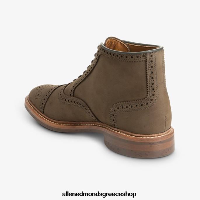 άνδρες Allen Edmonds μποτάκι oxford αδιάβροχο hamilton καφέ nubuck DFSD5343