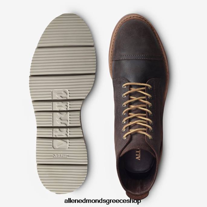 άνδρες Allen Edmonds park city με κορδόνια αδιάβροχη μπότα ταμπάκο καφέ σουέτ DFSD5148