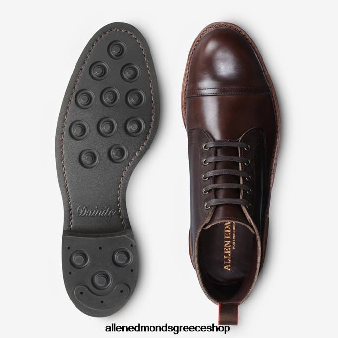 άνδρες Allen Edmonds patton αδιάβροχη μπότα με καπάκι καφέ DFSD558