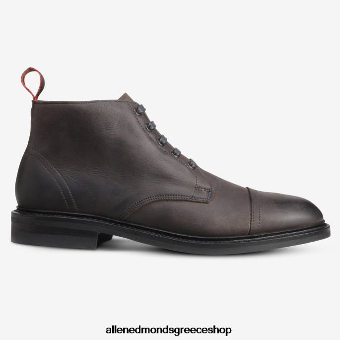 άνδρες Allen Edmonds Μποτάκι patton cap-toe με σόλα από καουτσούκ dainite γκρί DFSD5115