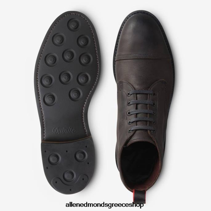 άνδρες Allen Edmonds Μποτάκι patton cap-toe με σόλα από καουτσούκ dainite γκρί DFSD5115