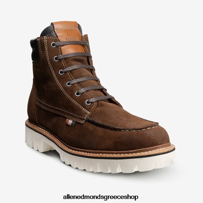 άνδρες Allen Edmonds silverlake μποτάκι με κορδόνια ταμπάκο καφέ σουέτ DFSD5436