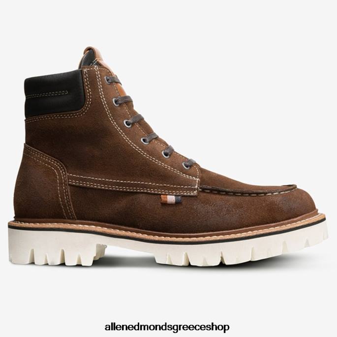 άνδρες Allen Edmonds silverlake μποτάκι με κορδόνια ταμπάκο καφέ σουέτ DFSD5436