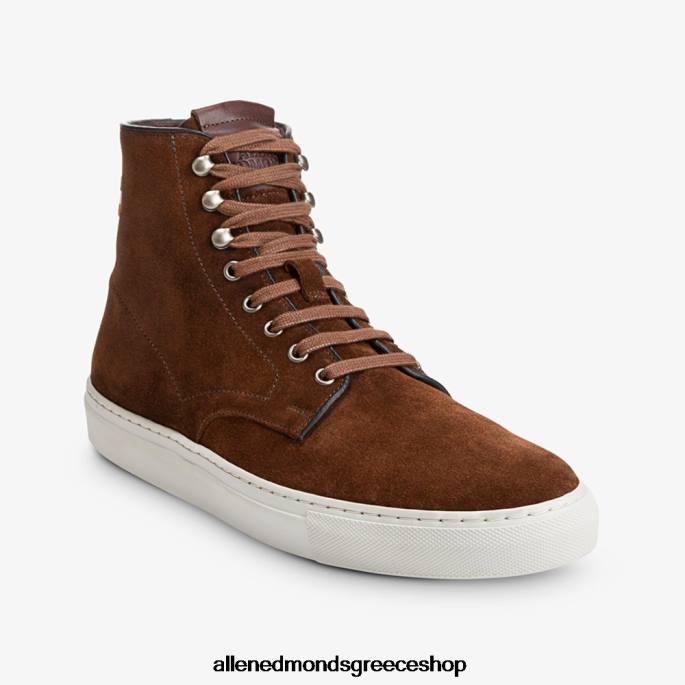 άνδρες Allen Edmonds ψηλό sneaker higgins mill ταμπάκο καφέ σουέτ DFSD594