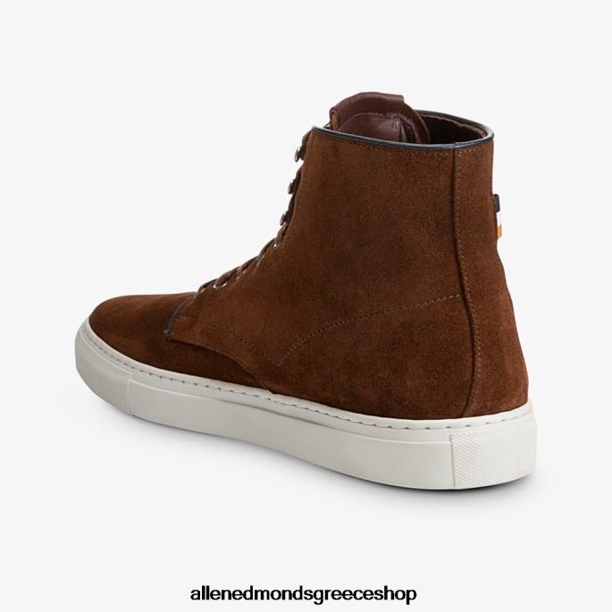 άνδρες Allen Edmonds ψηλό sneaker higgins mill ταμπάκο καφέ σουέτ DFSD594