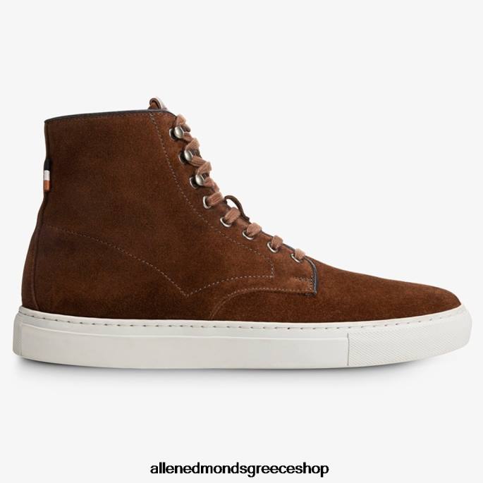 άνδρες Allen Edmonds ψηλό sneaker higgins mill ταμπάκο καφέ σουέτ DFSD594