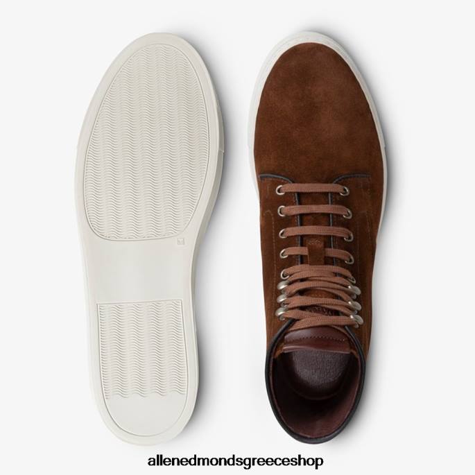 άνδρες Allen Edmonds ψηλό sneaker higgins mill ταμπάκο καφέ σουέτ DFSD594