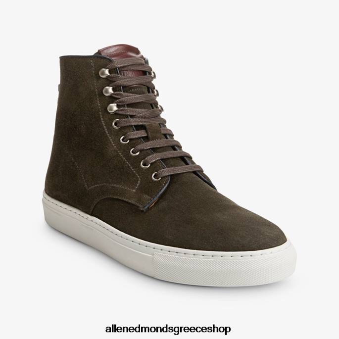 άνδρες Allen Edmonds ψηλό sneaker higgins mill σουέτ loden DFSD5425