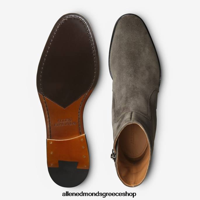 άνδρες Allen Edmonds Μπότα με φερμουάρ siena γκρι σουέτ DFSD5491