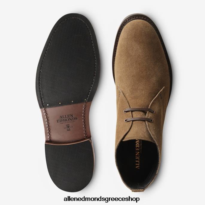 άνδρες Allen Edmonds μποτάκι cyrus chukka ανοιχτό καφέ σουέτ DFSD5150